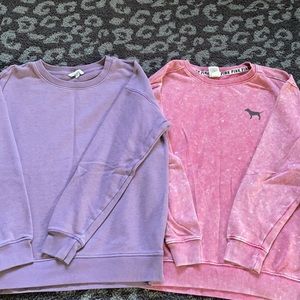 Gently worn AE & PINK crew neck bundle! ✨